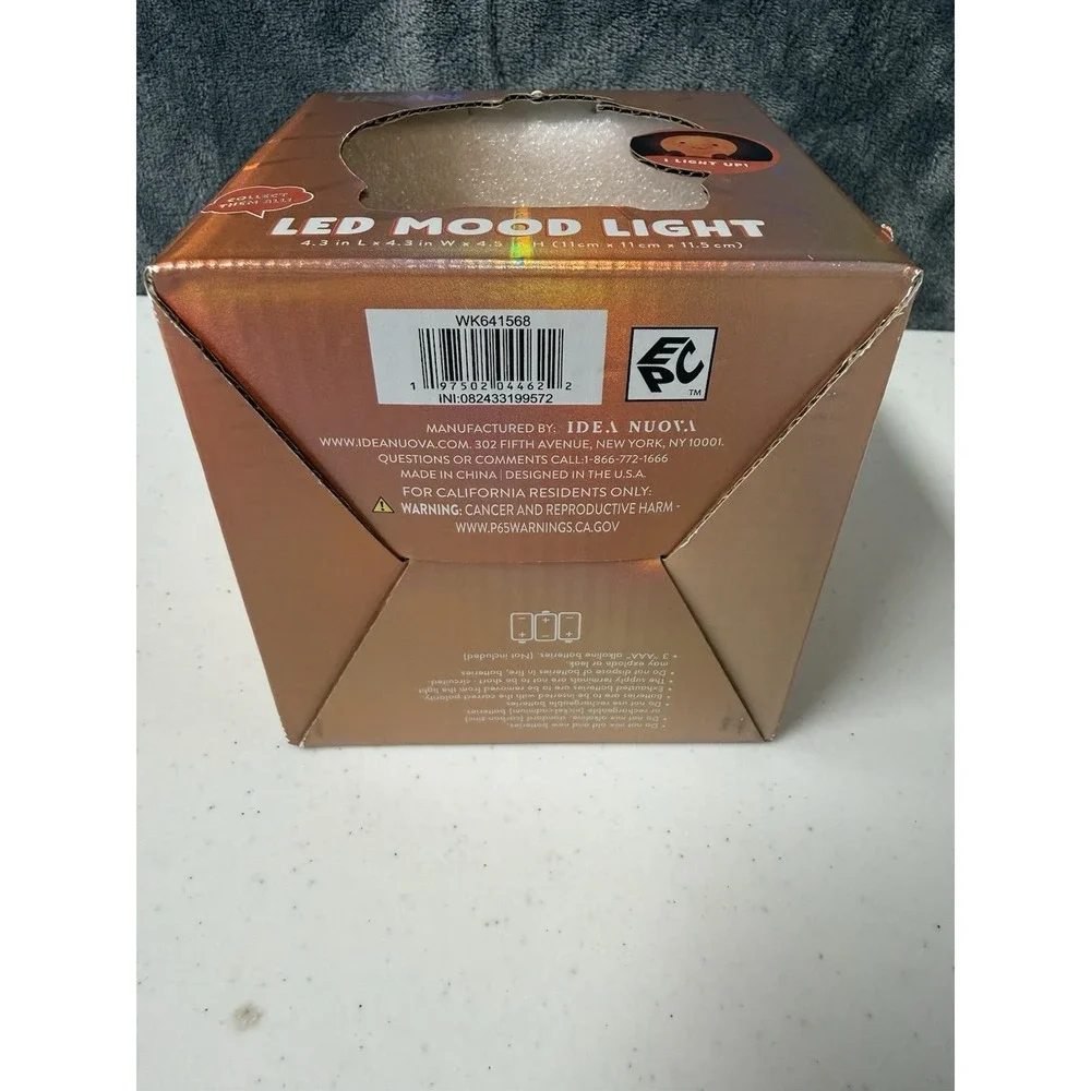 Urban Shop Peach Figural LED Mood Light
